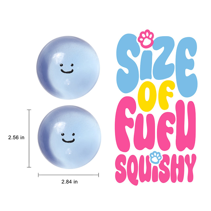 100g Crystal Blue Smile Face Magic Ball Taba Squishy - Image 5