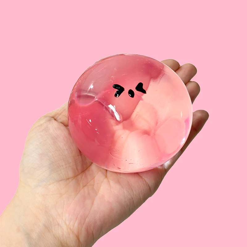 100g Crystal Pink Boring Magic Ball Taba Squishy - Image 3