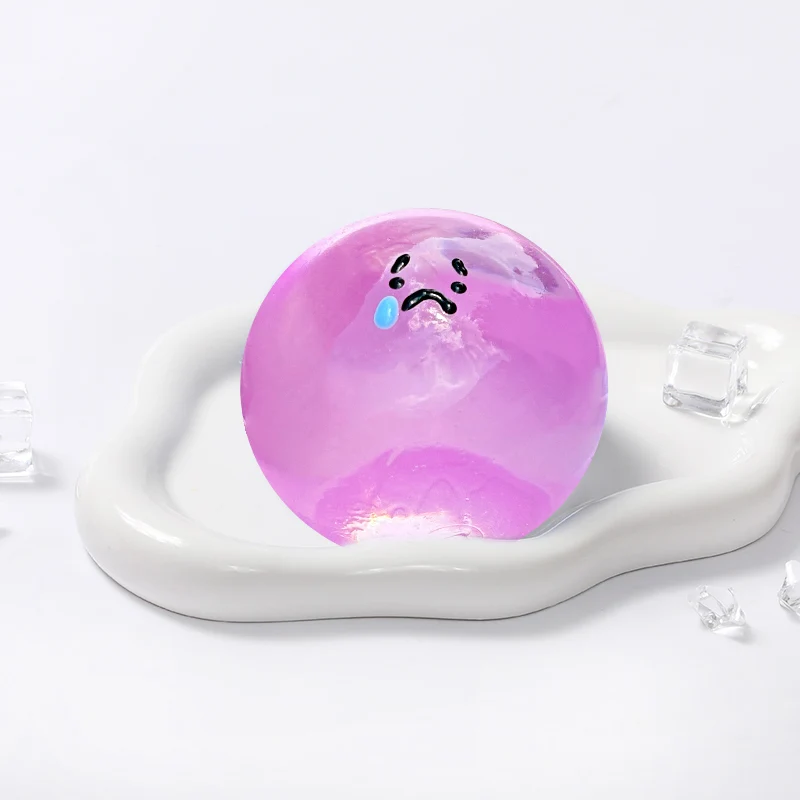 100g Crystal Purple Sad Magic Ball Taba Squishy - Image 4