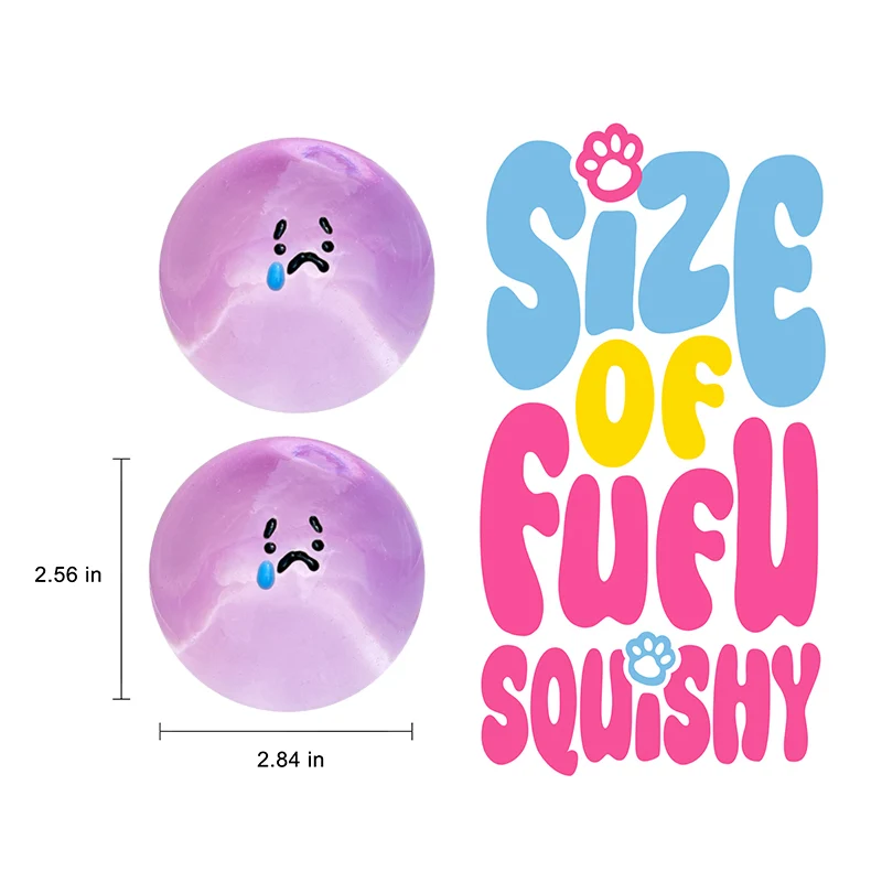 100g Crystal Purple Sad Magic Ball Taba Squishy - Image 5