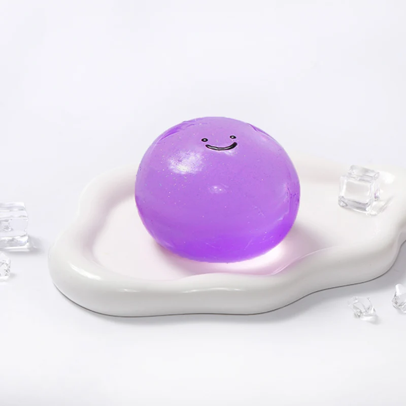 100g Crystal Sparkling Purple Galaxy Ball Taba Squishy - Image 4