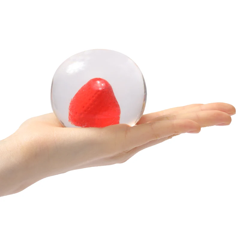 100g Strawberry Crystal Magic Ball Taba Squishy - Image 3
