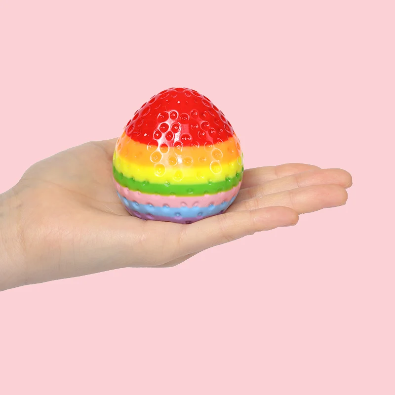150g Rainbow Strawberry Taba Squishy - Image 3