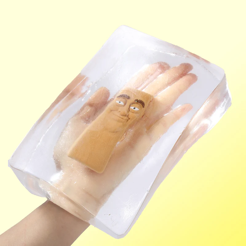 1300g Crystal Cube with Tong Tong Sahur Taba Squishy - Image 3