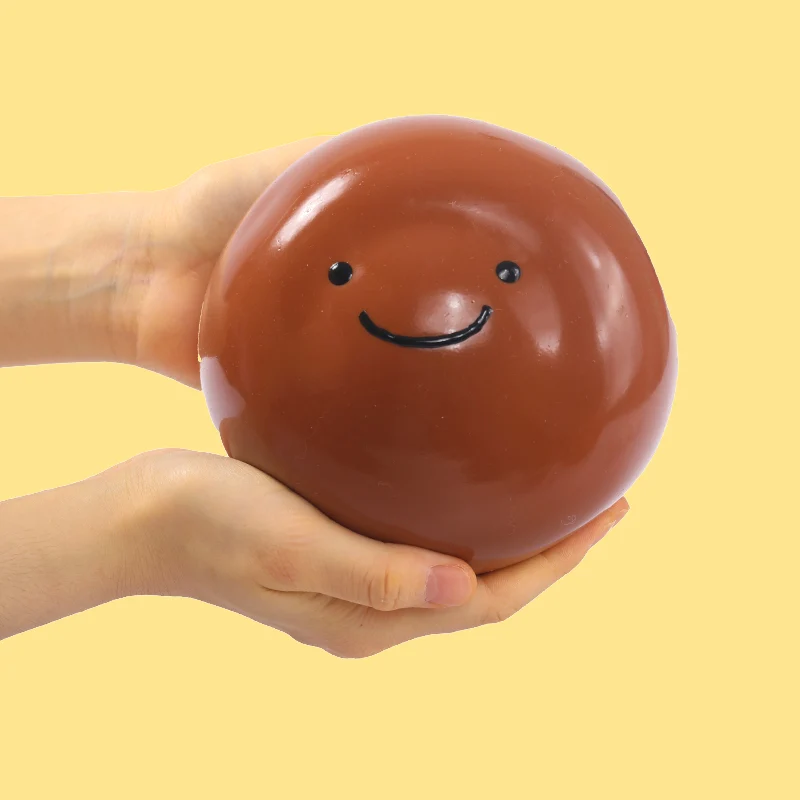 1600g Chocolate Smile Ball Taba Squishy - Image 3
