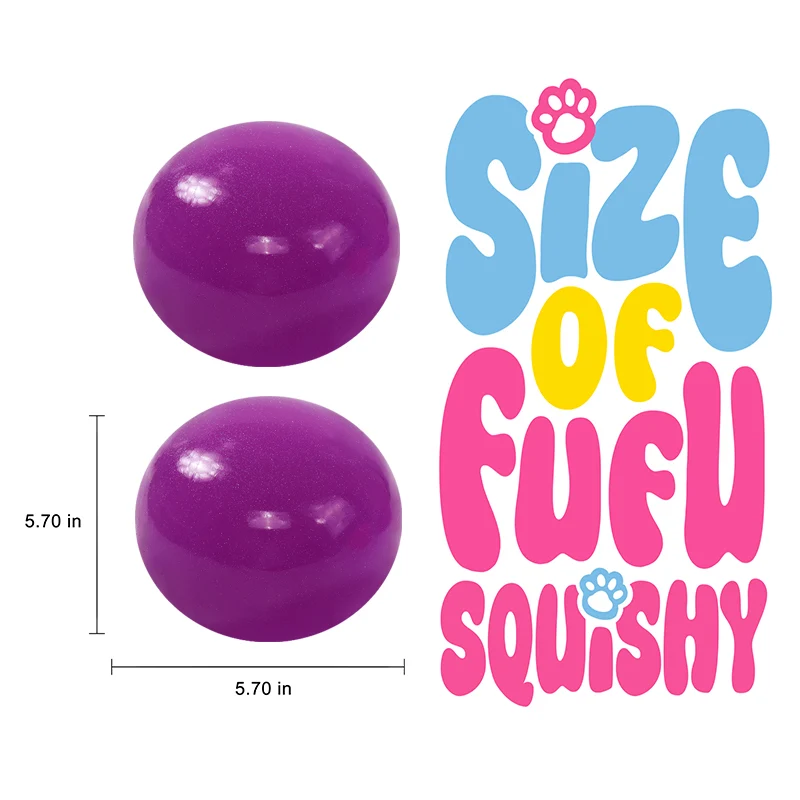1600g Crystal  Purple Ball Taba Squishy - Image 5