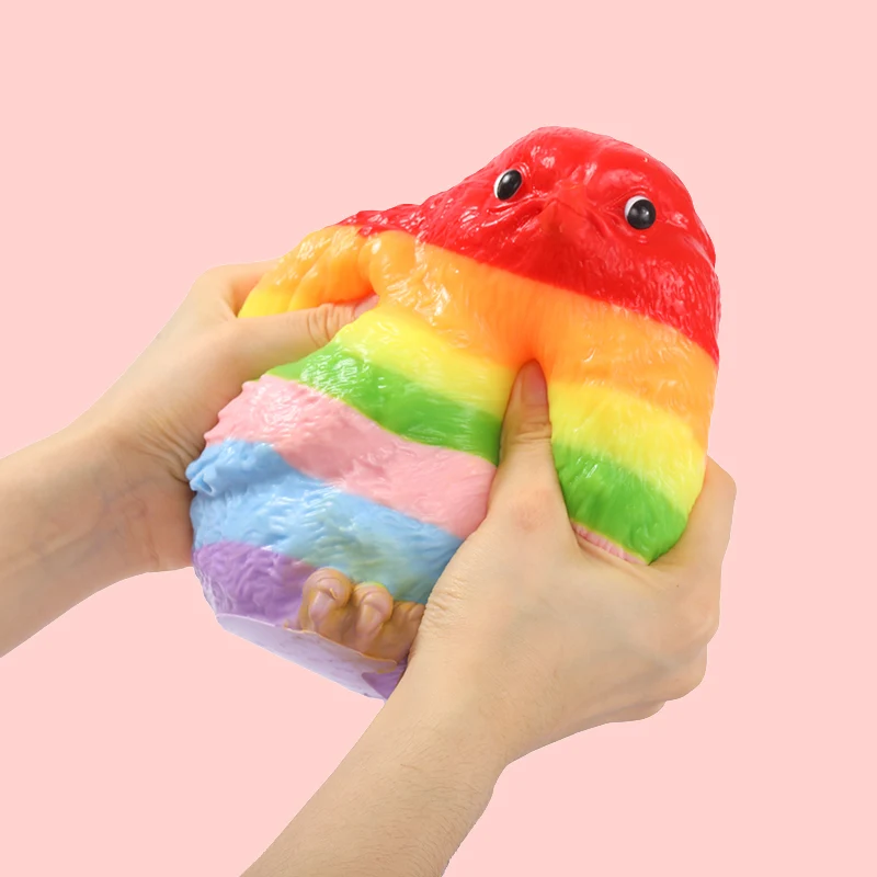 1600g Giant Rainbow Chicken Taba Squishy - Image 2