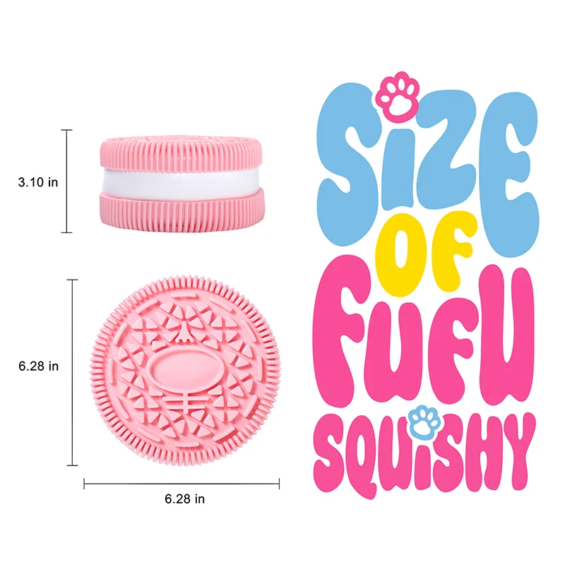 1600g Giant Pink Cookie Taba Squishy - Image 5
