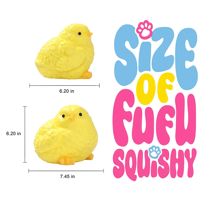1600g Giant Yellow Chicken Taba Squishy - Image 5