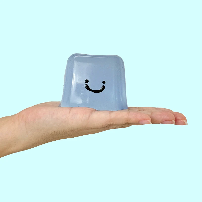 170g Crystal Blue Smile Ice Cube Taba Squishy - Image 3
