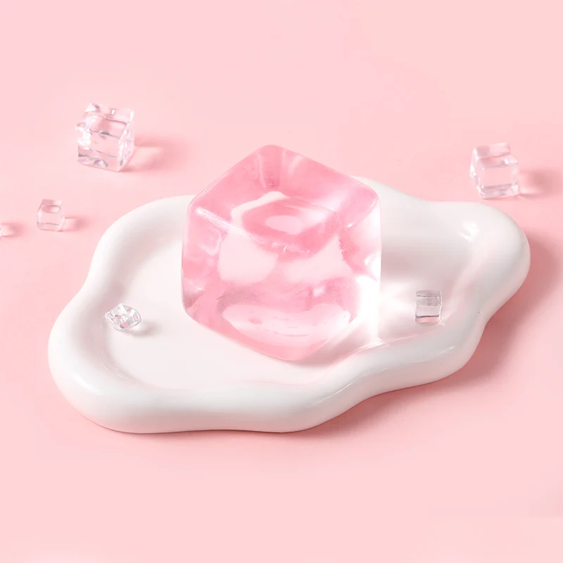 170g Crystal Pink Ice Cube Taba Squishy