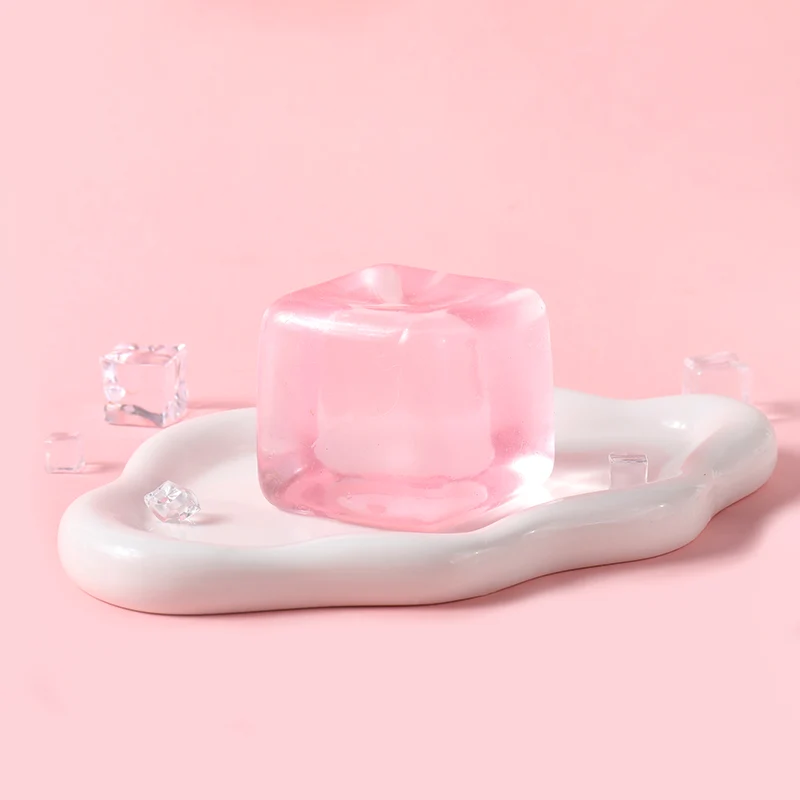 170g Crystal Pink Ice Cube Taba Squishy - Image 4