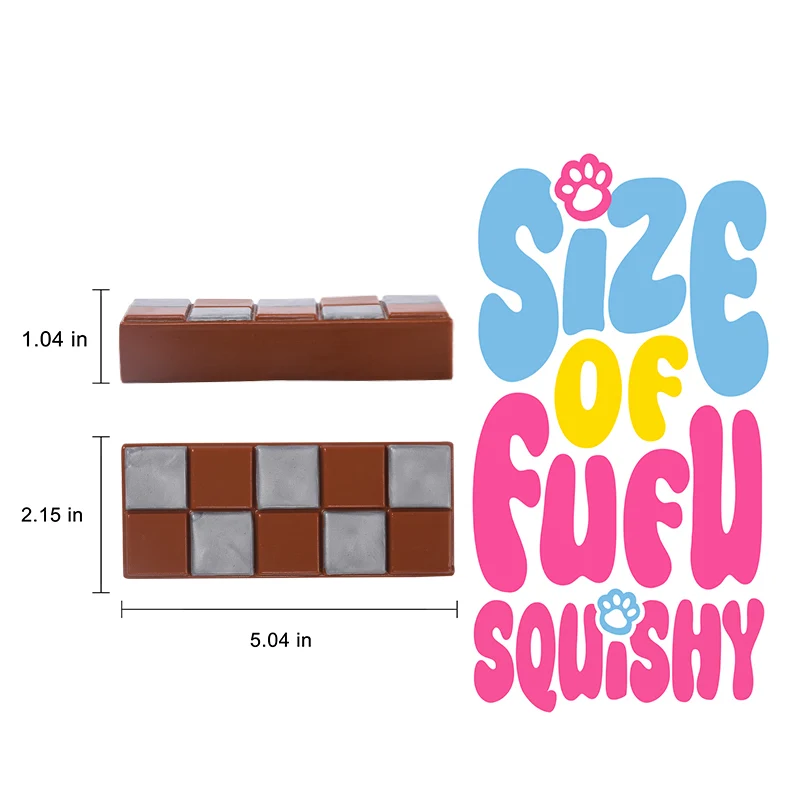175g Silver Dubai Chocolate Taba Squishy - Image 5