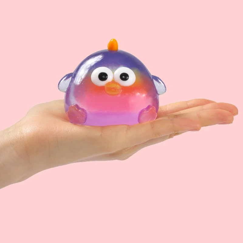 200g Crystal Rainbow Fat Chicken Taba Squishy - Image 3