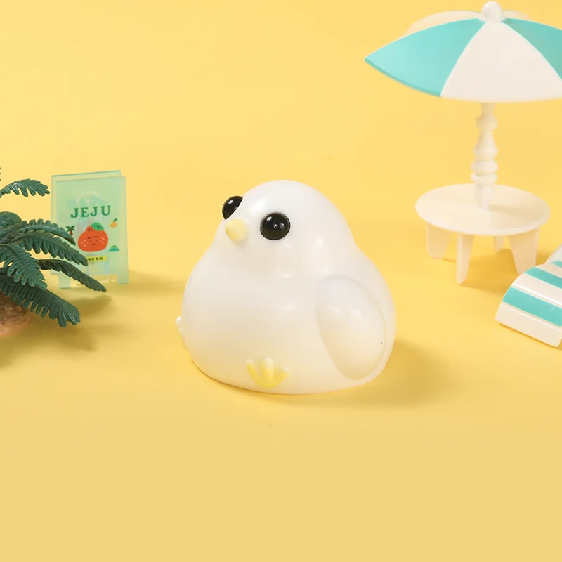200g White Cute Chicken Taba Squishy - Image 4