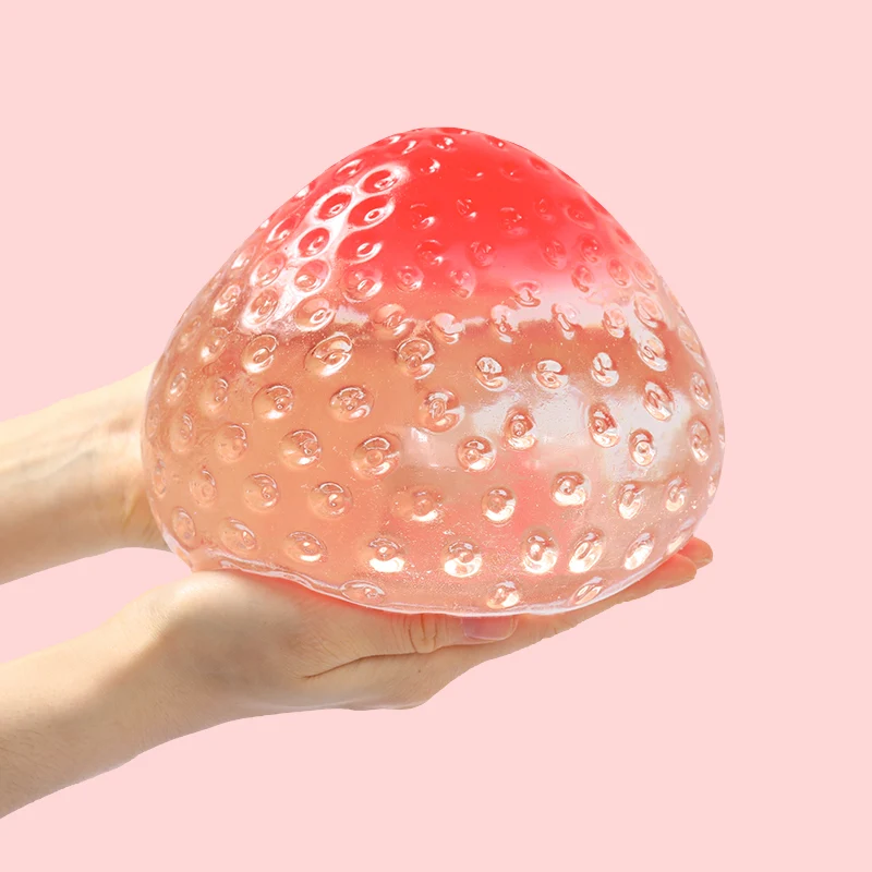 2100g Red Top Crystal Strawberry Taba Squishy - Image 3