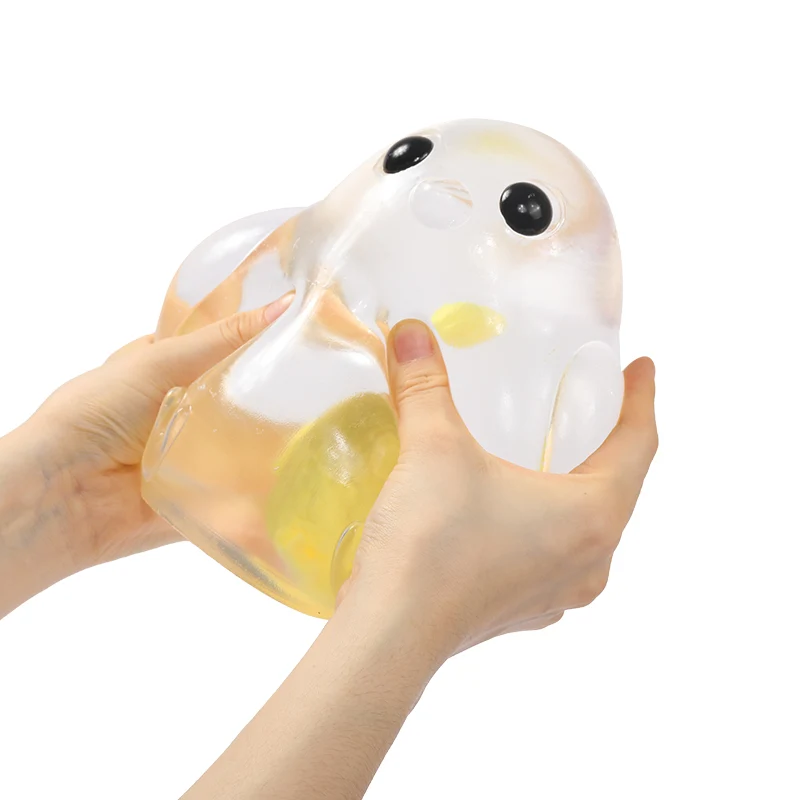 2100g Giant Crystal Chicken with Small Chicken Taba Squishy - Image 2