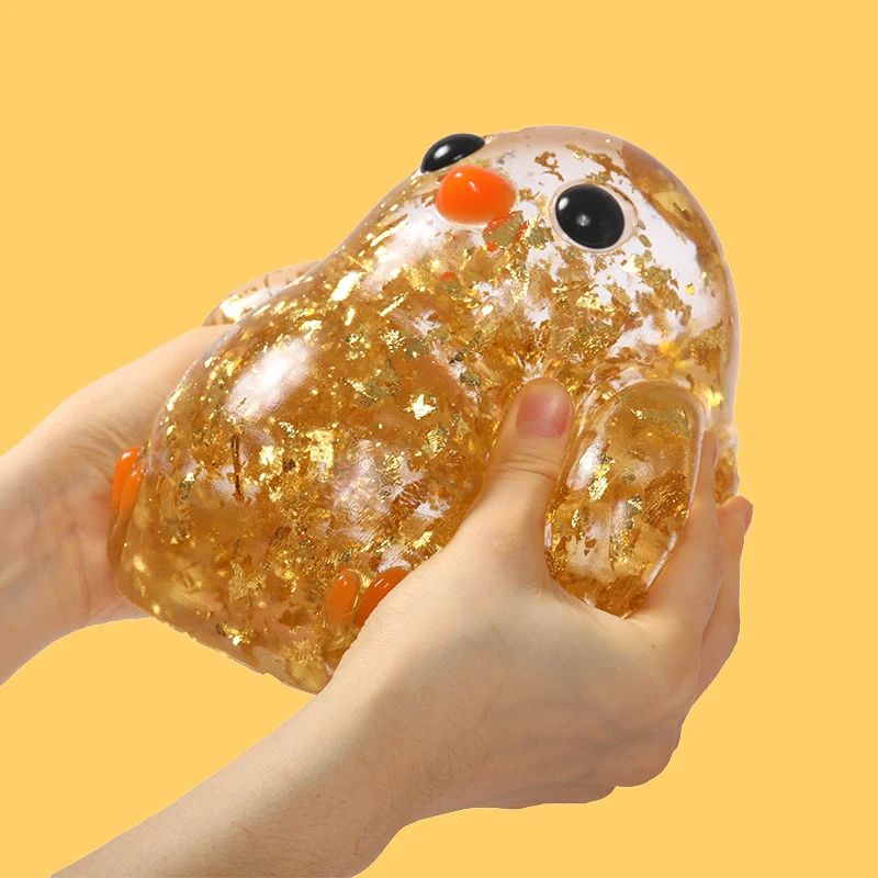2100g Giant Crystal Golden Chicken Taba Squishy - Image 2