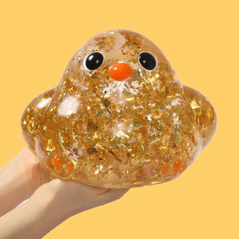 2100g Giant Crystal Golden Chicken Taba Squishy - Image 3