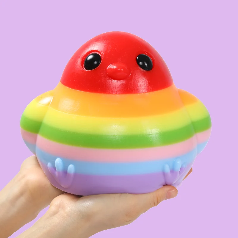 2100g Giant Rainbow Chicken Taba Squishy - Image 3