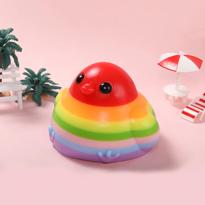 2100g Giant Rainbow Chicken Taba Squishy - Image 4