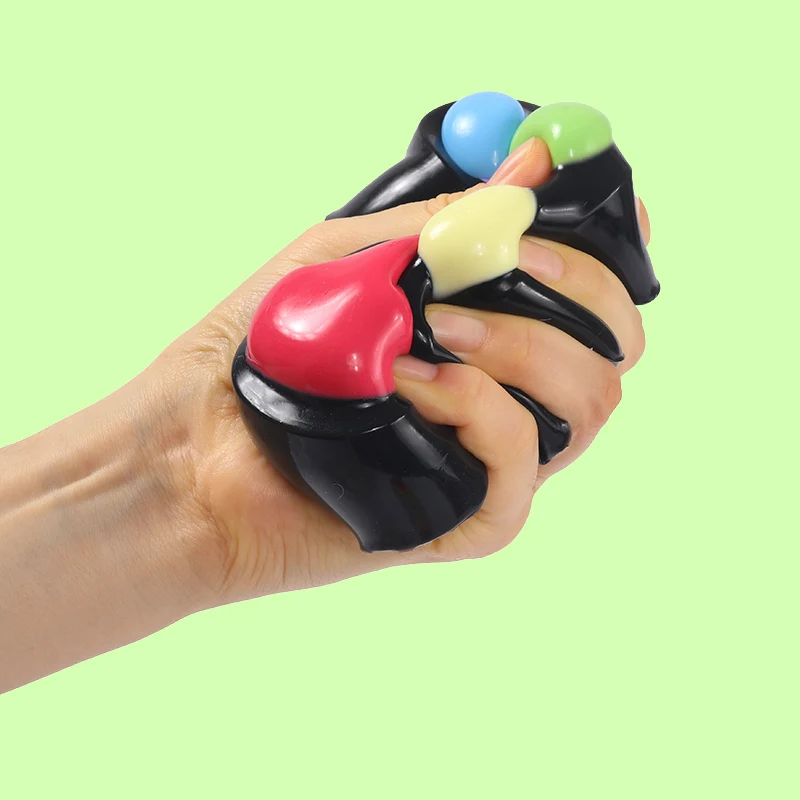 230g Black Rainbow Cat Paw Taba Squishy - Image 2