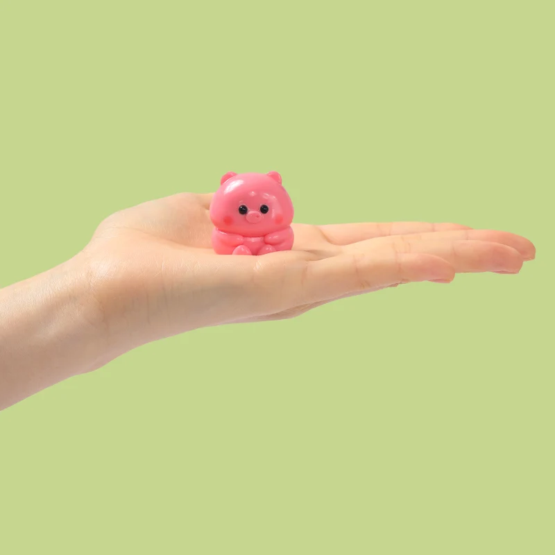 24pc Mini Colorful Pig Taba Squishy - Image 3