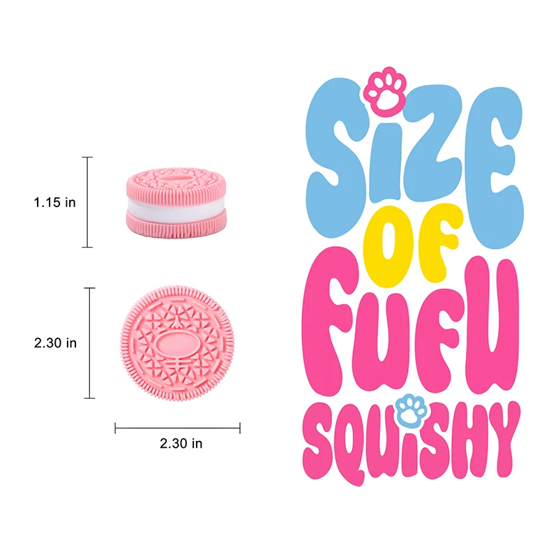 80g Pink Cookie Taba Squishy - Image 5
