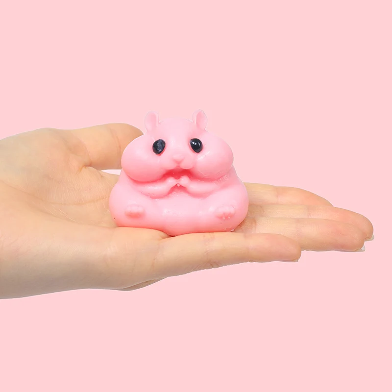 65g Pink Hamster Taba Squishy - Image 3