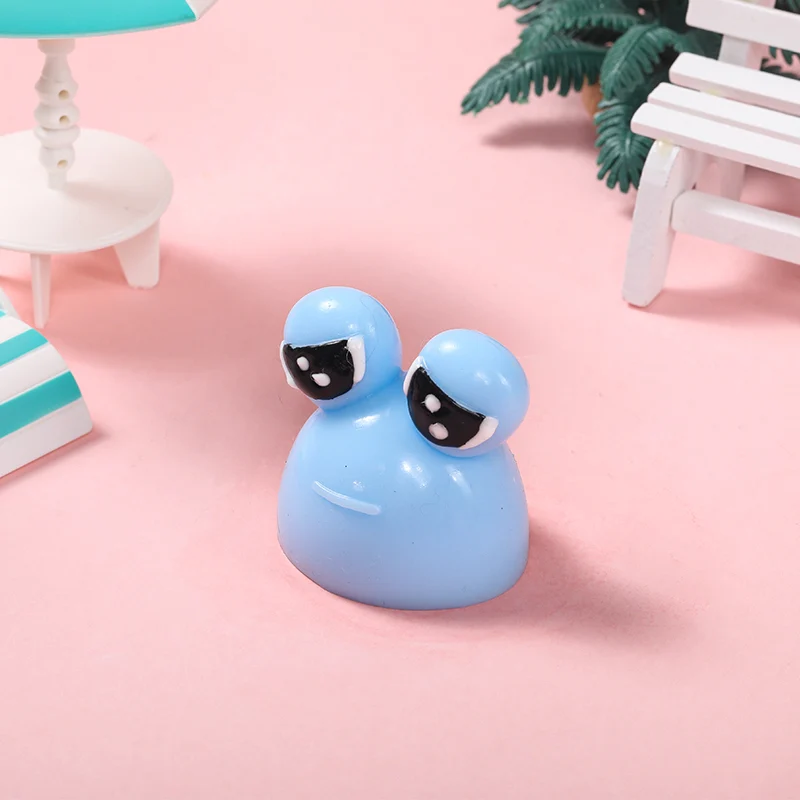 70g Blue Sad Frog Pou Taba Squishy - Image 4