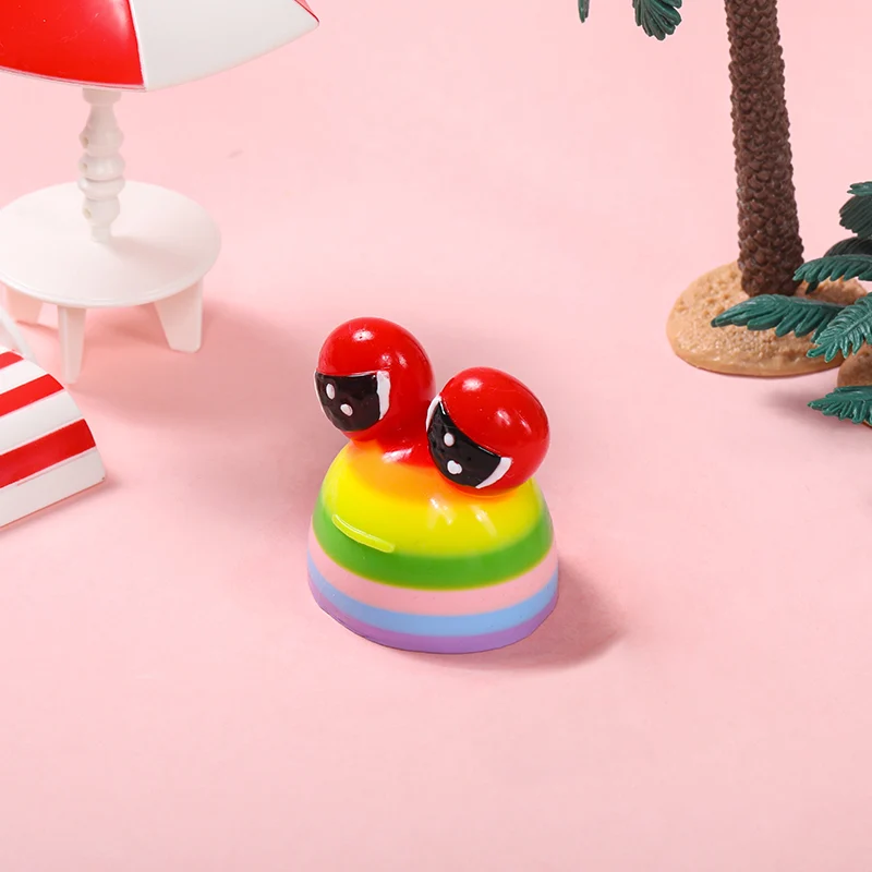 70g Rainbow Sad Frog Pou Taba Squishy - Image 4