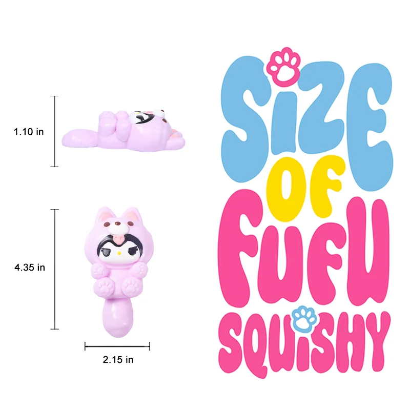 75g Cute Little Purple Kitties Taba Squishy - Image 5