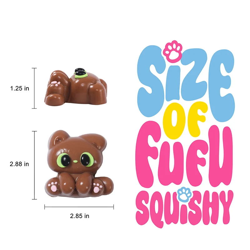 77g Brown Elf Kitty Taba Squishy - Image 5