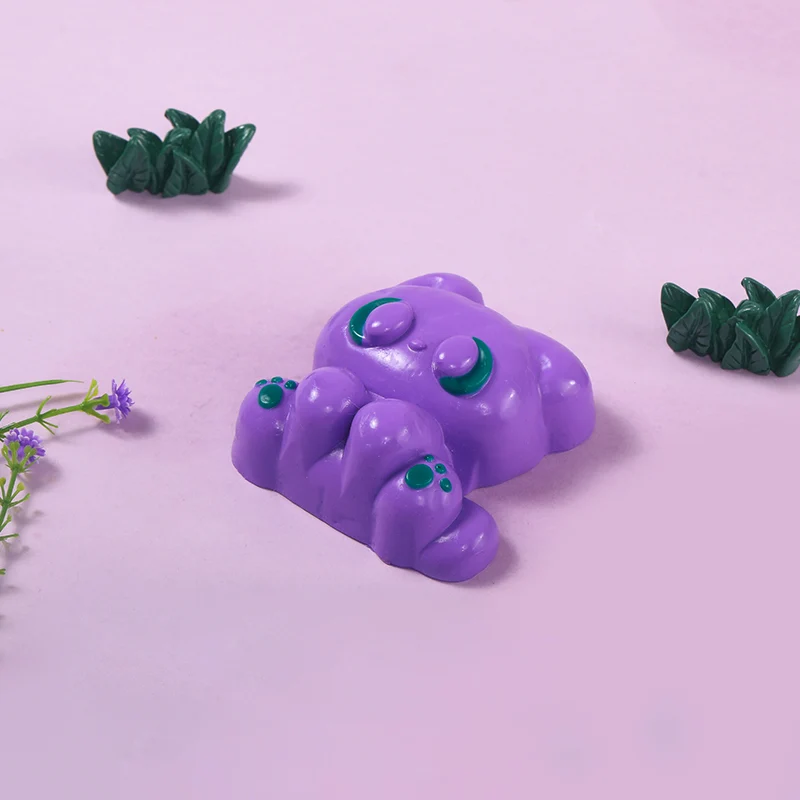 77g Purple Elf Kitty Taba Squishy - Image 4