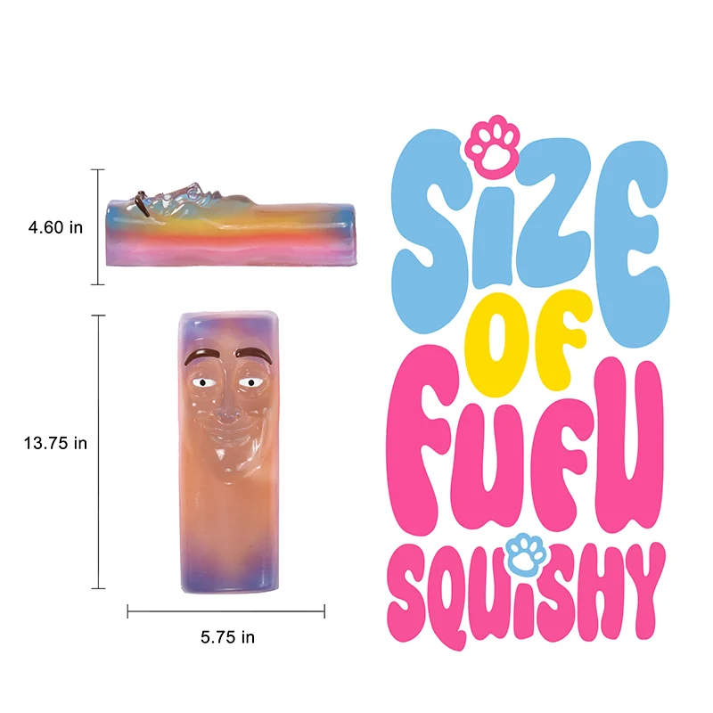 800g Crystal Rainbow Tung Tung Sahur Taba Squishy - Image 5