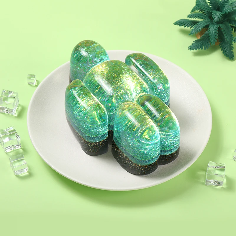800g Crystal Sparkling Yellow Green Robolx Noob Squishy - Image 4