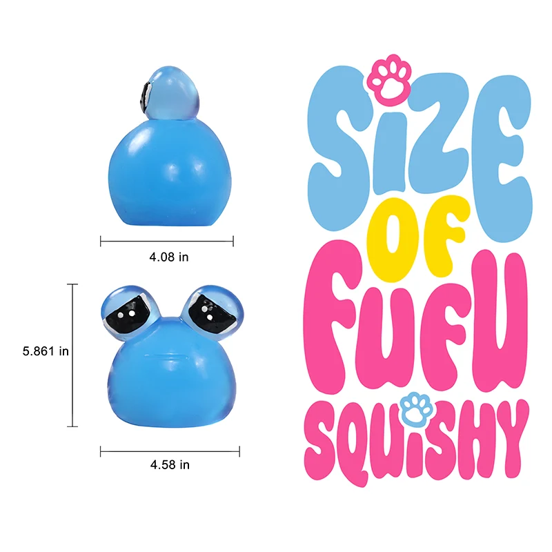 800g Giant Blue Crystal Pou Taba Squishy - Image 5