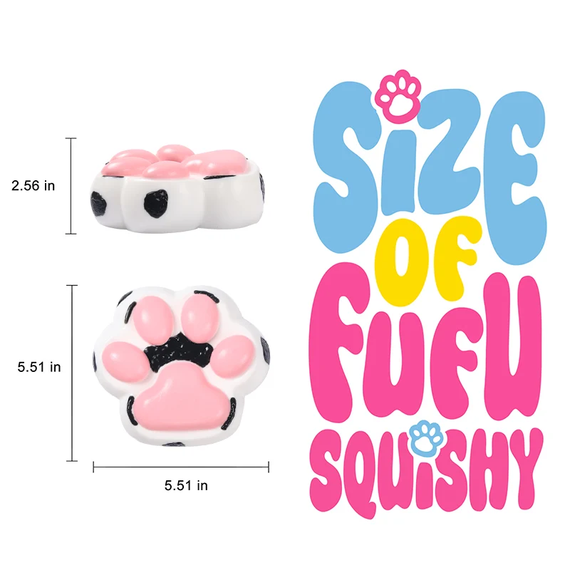 800g Super Large Milk Cow Cat Paw Taba Squishy - Image 5