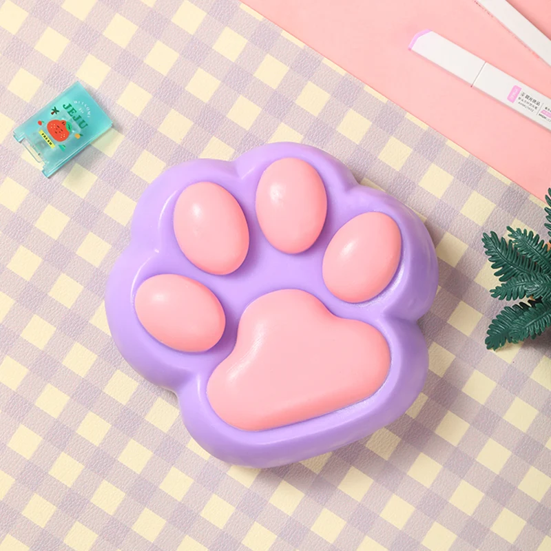 800g Super Large Purple Based Pink Cat Paw Taba Squishy - Image 4