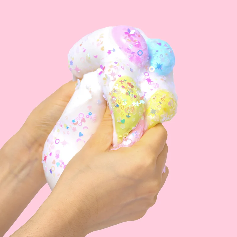 800g Super Large Rainbow Color Cat Paw Taba Squishy - Image 2