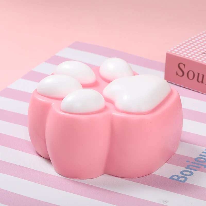 800g Super Large White Pink Cat Paw Taba Squishy - Image 4