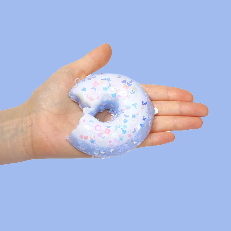 Adorable Blue Donut Squishy - Image 3