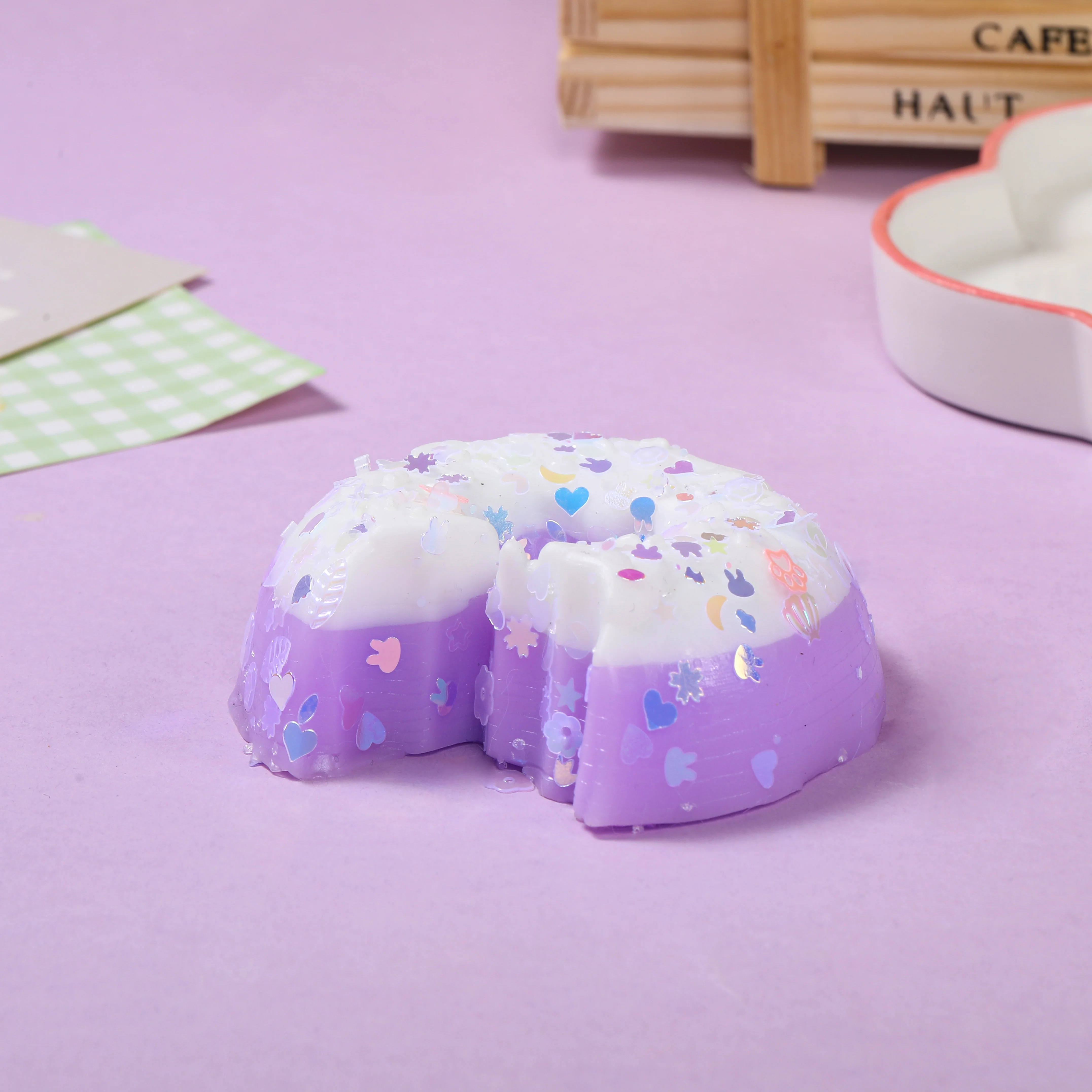 Adorable Purple Donut Squishy - Image 4