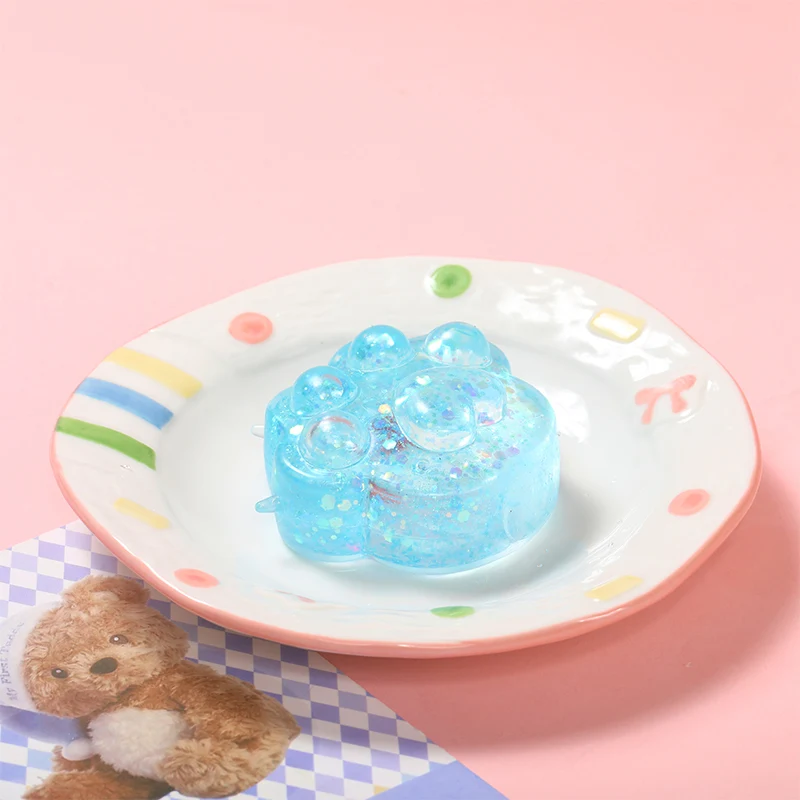 Blue Slow Rising Cat Paw Squishy - Image 4