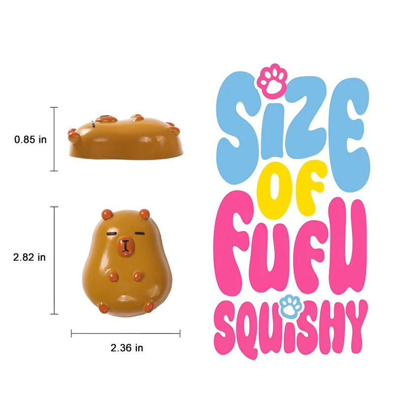 Brown Capybara Taba Squishy - Image 5