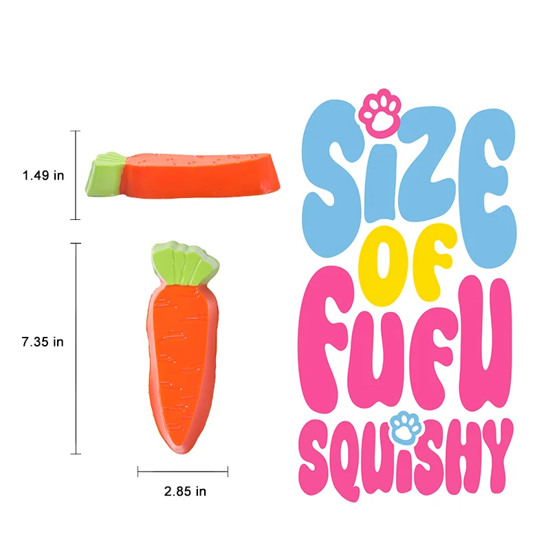 Big Carrot Taba Squishy - Image 5