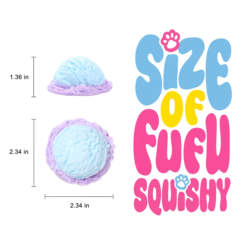 Charming Blue Ice Cream Taba Squishy - Image 5