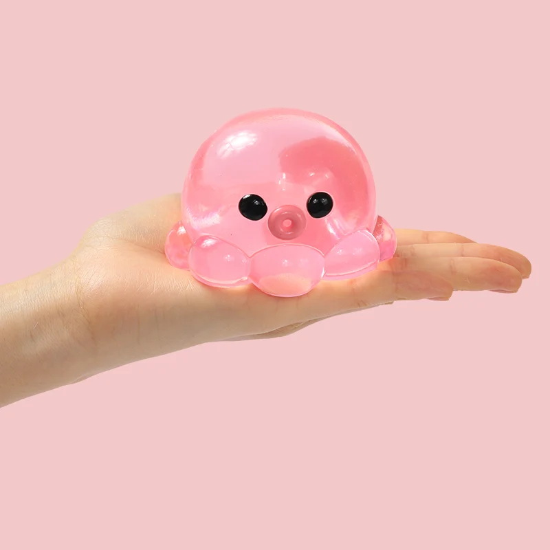 Crystal Pink Octopus Taba Squishy - Image 3