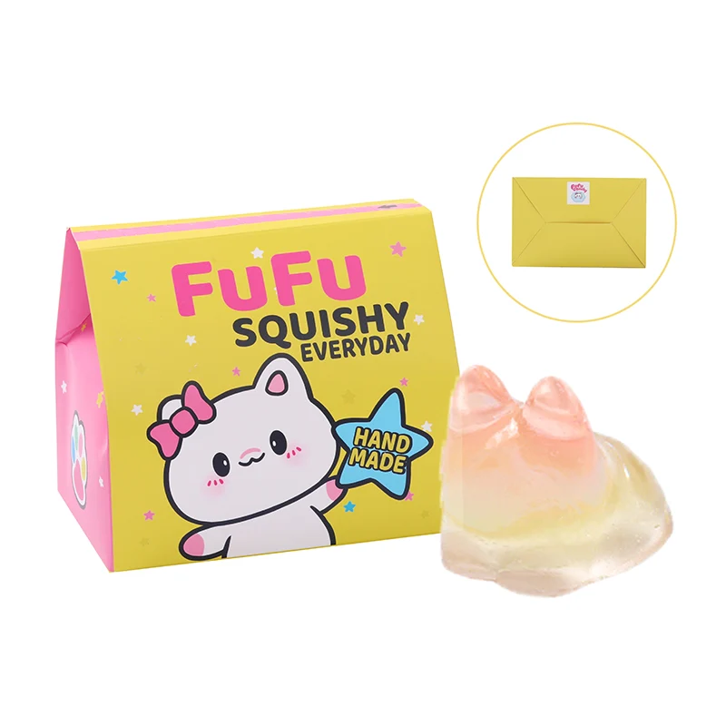 250g Crystal Yellow Faceless Bunny Taba Squishy - Image 6