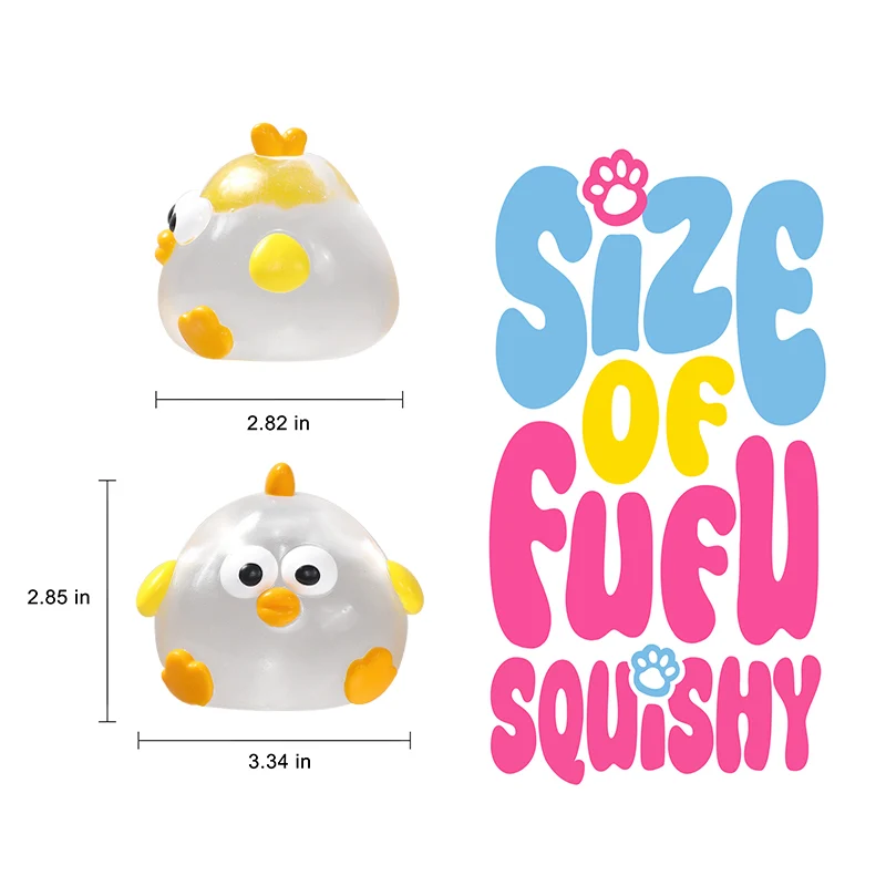 200g Crystal Fat Chicken Taba Squishy - Image 5